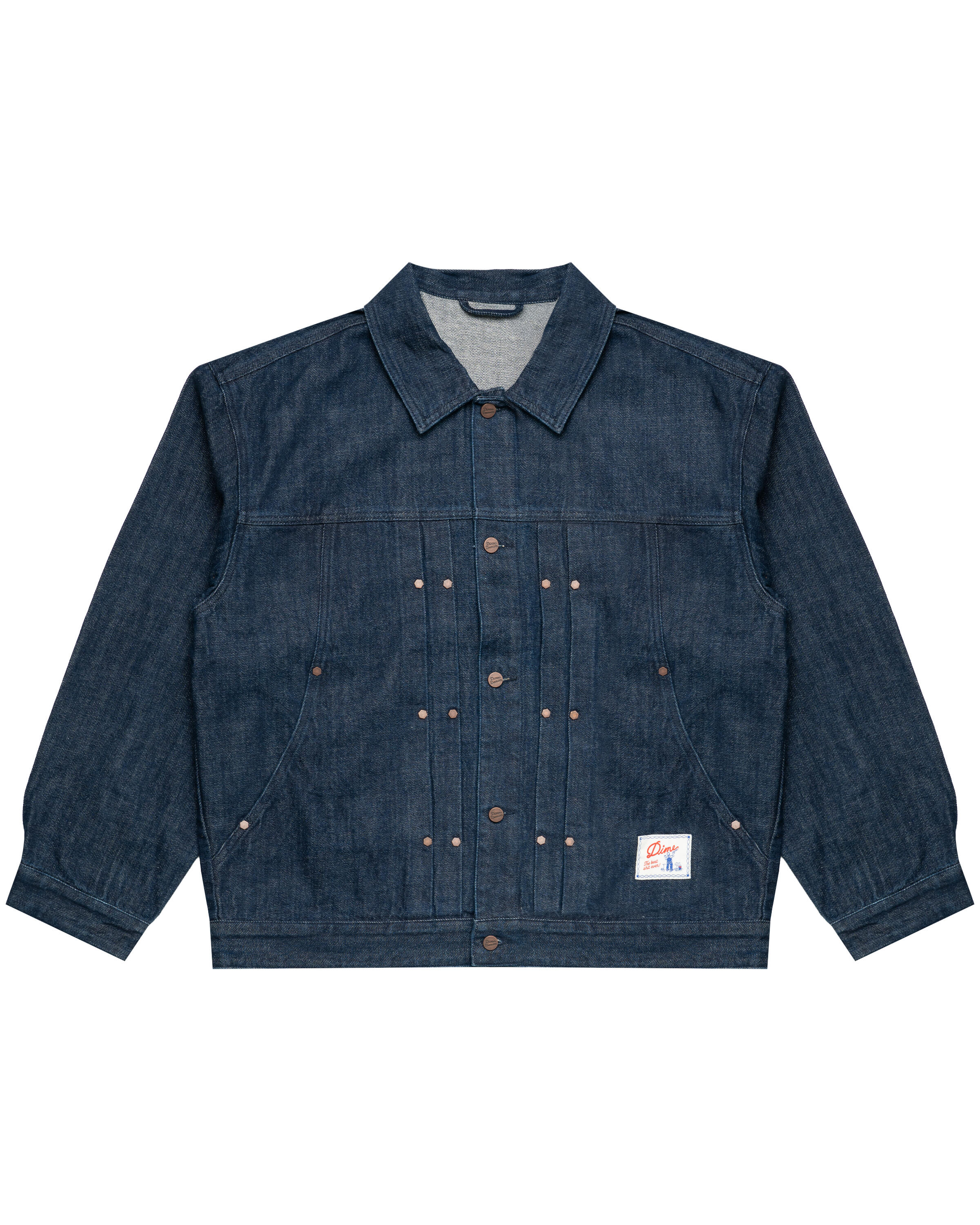 Dime Pleated Denim Jacket | DIMED1FA263IND | AFEW STORE